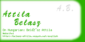 attila belasz business card